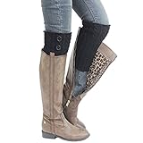 Clearance! E-Papaya 2016 Women's Buttons Leg Warmer Knit Boot Socks Topper Cuff (Black)
