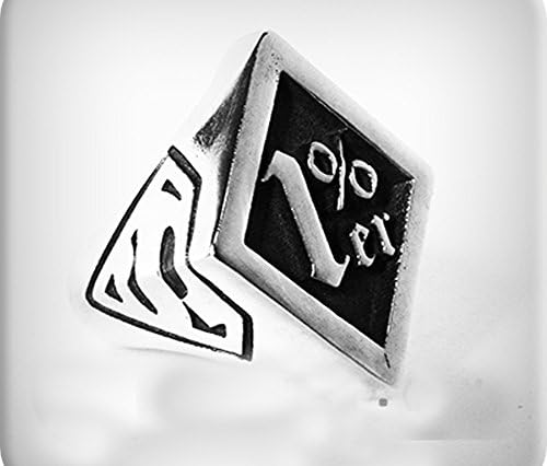 Outlaw Ring - 1ER one percenter Ring, 925 sterling silver ring, 1% Outlaw Biker Ring, 1 percent , Biker Rocker Men Jewelry, Super Man Ring, Silver rings