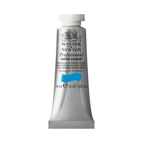 Winsor & Newton Professional Water Color Tube, 14ml, Blue Green Shade