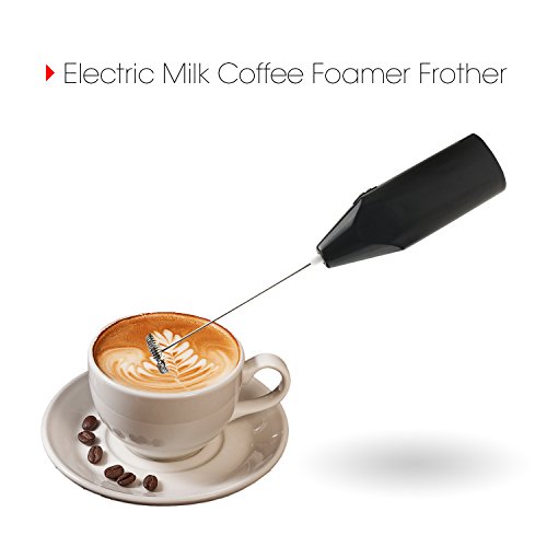 image for Suntak Milk Frother Handheld Battery Operated Electric Foam Maker For 