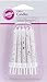 Wilton Glitter Candles with Holders, 2.3-Inch, White, 10-Pack