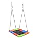 Swinging Monkey Giant Mat Platform Swing in Vibrant Rainbow Tree Swing 40