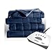 Sunbeam Fleece Heated Blanket - Twin Blue