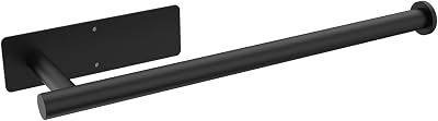 Ibergrif M34055B Kitchen Roll Holder Under Cabinet Self Adhesive Black