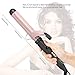 Abody 1.25inch hair curling iron, Professional Curling Wand Hair Curler Ceramic Barrel with a Heat Protective Glove for Girls Women Gifts (Rose Gold)