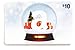 Amazon.com $10 Gift Cards, Pack of 10 (Holiday Globe Card Design)