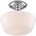 Regency Hill Floating Rustic Farmhouse Ceiling Light Semi Flush-Mount Fixture 12