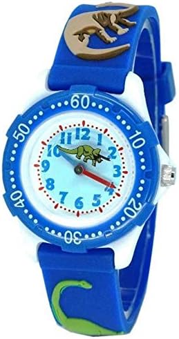 Kids Learn time Watch Dinosaur Second Hand 3D Cartoon Silicone Wristwatch for Little Girl Boy Gift