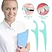 Dental Floss - LuckyFine 180 Pieces, Interdental Brush, Dental Floss, Teeth Stick, Tooth Picks, High Quality Flat Dental Floss Toothpick, Teeth Cleaning 60 Pieces/Boxes (Pack of 3)