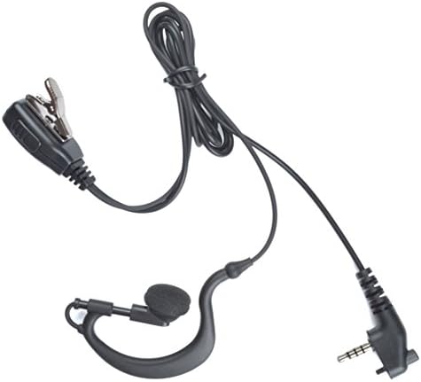 G Shape Police Earpiece Headset Earpiece PTT Mic for Vertex Standard VX-350 VX-351 VX-354 VX-260 VX-261 VX-264 VX-230 VX-231 VX-241 VX-450 VX-451 VX-454 VX-459 EVX530 EVX531 EVX534 EVX539 EVX261 Portable Handheld Two Way Radio Radius walkie talkie