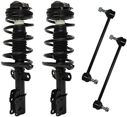 Detroit Axle - 2.2L & 2.4L Front Struts Sway Bars for 2003-2007 Saturn Ion 2004 2005 2006, 2 Ready Struts, 2 Sway Bars [11.8" Center to Center] Replacement - [Not for Redline, without RPO Code FE5]