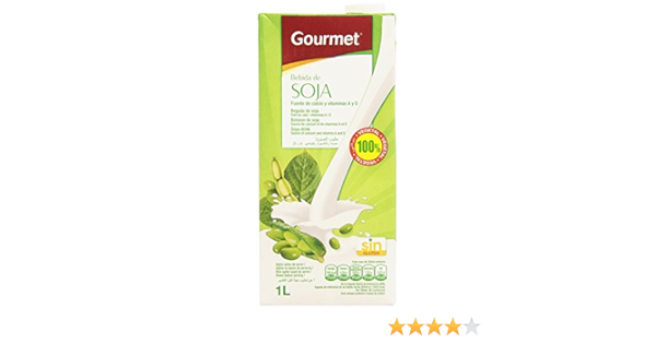 Gourmet Bebida de Soja, 1L : Amazon.es: Alimentación y bebidas