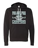 X-Large Black Adult Philadelphia World Champions Champs Deluxe Super Soft Sweatshirt Hoodie