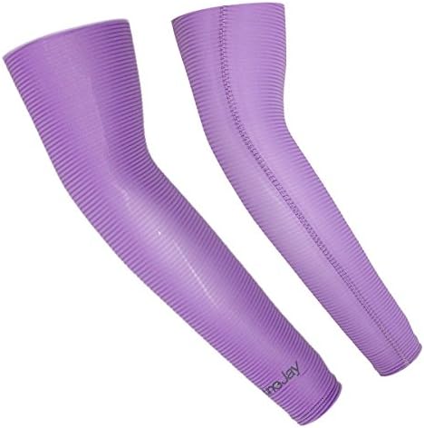 Arm Sleeve High Elastic Outdoors Sunscreen Sleeves,UV Resistance,Protective,Cool Arm Cover (Purple)