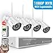 3MP Full HD Security Camera System Wireless with 1TB Hard Drive, SAFEVANT 8 Channel Home NVR Systems with 4pcs 2304 * 1296P IP Surveillance Cameras Night Vision Motion Detection and Night Vision