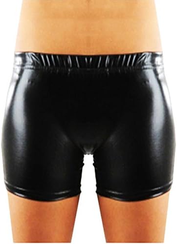 Ladies Girls Shiny PVC Metallic Foil DISCO Wet Look Dance HOT Pants SHORTS Party Club 80'S Celebrity ZUMBA GYM Knickers