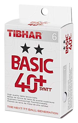 Tibhar Basic 40+ SYNTT 2-Star Pack of 6