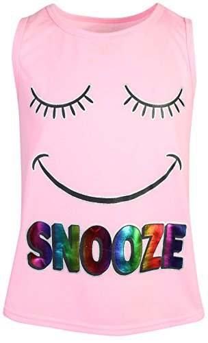 dELiA*s 2-Pack Girls Pajama Sleepwear Short Set (2 Full Sets) (7/8, Snooze)'