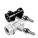 Jansamn Disconnect MFL 1/4 Thread, Ball Lock Keg Fittings, with Hos Coupler, 2 PCS, Gery