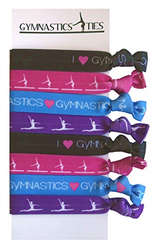 8 Piece Gymnastics Hair Elastic Set Accessories For Gymnasts