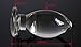 Huge Head Glass Butt Plug, Clear, Extra Large, 22.88 Ounce