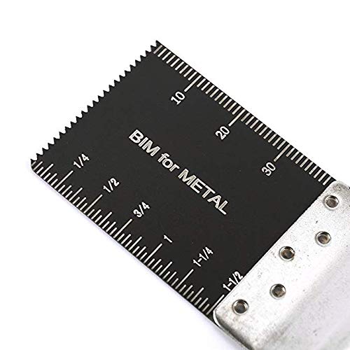 50 Pack Professional Bi-Metal Oscillating Saw Blades Nail/Metal/Wood Universal Multitool Quick Release Blade Fits Dewalt, Porter Cable,Rockwell,Makita,Black & Decker,Bosch Craftsman (50 pcs Bi-metal)