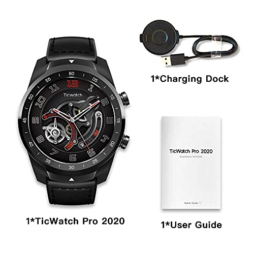 TicWatch Pro 2020 Fitness Smartwatch with 1GB RAM, built in GPS Layered  Display Long Battery Life, NFC, 24H He
