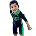 Jojobaby Kids Boys Wear Surfing Suits Sun Protection Beach Swimsuit Swimwear (120(Age:6-7Y)) Blue