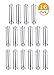 QAPPDA Set Of 16 Stainless Steel Cannoli Tubes, Non-Stick Coating,DIY Cannoli Moulds, Diagonal Shaped