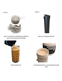 Proteína Café Co. Nutrition Shake 0.71 oz de proteínas, 2 tomas de espresso (fabricado con café...