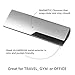 Aluminum Eyeglass Case for Small to Medium Frames in Black/Silver