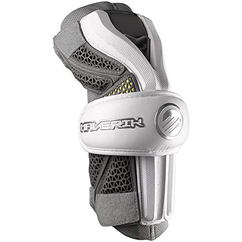 Maverik Rome Lacrosse Arm Guards White Medium