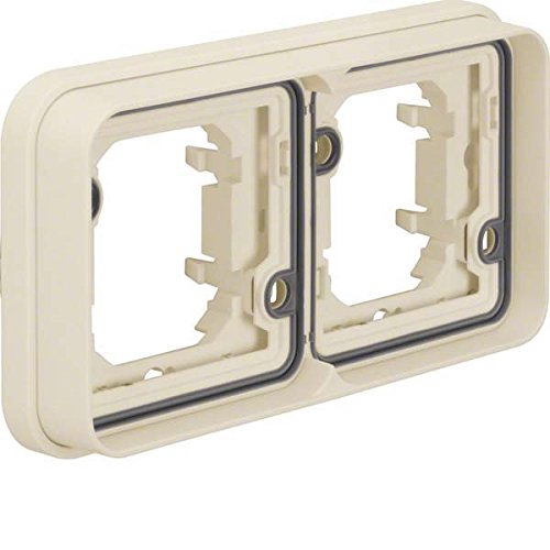Berker Frame 2-Gang 13293502 Horizontal Polar White W.1 Cover Frame 4011334405139