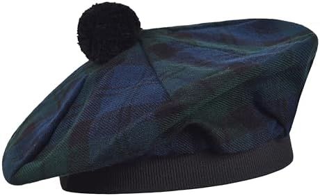 Scottish Hat Tam o' Shanter Tammy Jimmy Flat Bonnet in Various