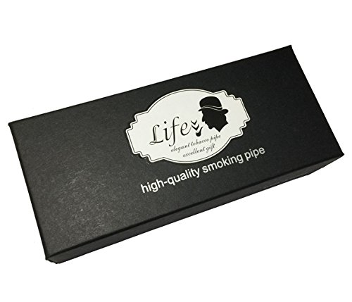 lifevv Red Ebony Wooden Tobacco Smoking Pipe with Accessories and Gift Package