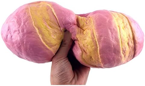 Eworld - Squeezed Bread Toy - 10" Jumbo Toast Slow Rising Kawaii Soft Cute Hand Pillow Cream Scented Squeeze Hand Wrist Gift Stress Toy