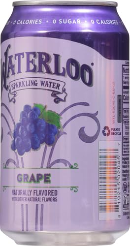 WATERLOO SPARKLING WATER WATERLOO GRAPE SPARKLING WATER, 12 FL OZ