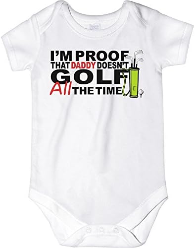 CarefreeTees I'm Proof That Daddy Doesn't Golf (Baby Bodysuit or Tee-Shirt)