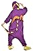 NEWCOSPLAY Adult Unisex Onesie Dinosaur Pajamas Costume (M, Purple Dinosaur)