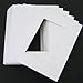 Golden State Art, 12x16 Mats Cut for 8x12 - Bevel Cut, Acid Free, 4-ply Thickness White Core - Great for Pictures, Photos, Frames, Artworks, Prints (Pack of 20, White Color Mat)
