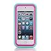 AOKER iPod Touch 6 Case, Pod Touch 5 Case, [Colorful Series] Heavy Duty High Impact Hybrid Plastic Silicone Shockproof Protective Hard Case Cover for Apple iPod touch 5 6th Generation (Mint Rose)