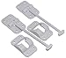 Hamilton Bowes 2 Pack: RV T-Style Door Holder Catch 6" for Latch Holder Camper Trailer Cargo Hatch White primary