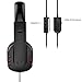Headphones with Microphone - LESHP 3.5mm Wired Over-Head Stereo Gaming Headset Headphone with Mic Microphone, Volume Control for PS4 PC Tablet Laptop Smartphone