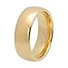 iTungsten 2mm 4mm 6mm 8mm 18K Gold/Rose Gold Tungsten Rings for Men Women Wedding Bands Domed Polished Shiny Comfort Fit