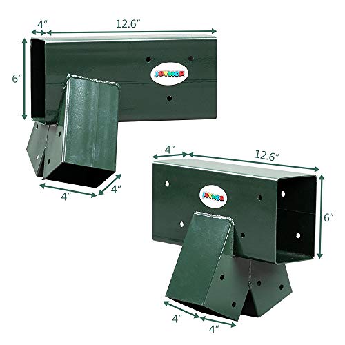 JOYMOR Custom DIY Swing Set Hardware Kit with Mounting Hardware (Wood