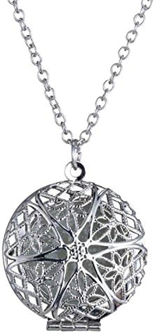 LuminosityLux Necklace, Locket Wicca Goth Choker Necklace (Only Glow in Darkness), 18'', Women