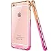 Salawat for iPhone 6 Plus Case, Clear iPhone 6s Plus Case Cute Anti Scratch Slim Phone Case Cover Reinforced TPU Bumper Shock Absorption Protective Case for iPhone 6/6s Plus 5.5inch (Orange Pink)