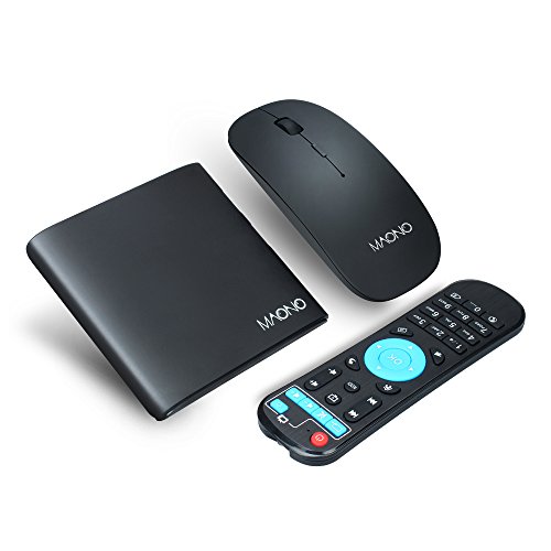 MAONO Android Smart Box with Wireless Mouse Set Quad Core 4K Wi-Fi LAN Internet HDMI (1+8G)