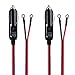 Cable Matters 2-Pack 12V Car Power Inverter Cord 15 ft with Eyelet Terminals and 15A Fuse