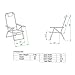 Extra Large - High Seat of The Ground with 3 Reclining Position Aluminum Heavy Duty Beach Chair for Adults with Cup Holder - 300 lbs Capacity
